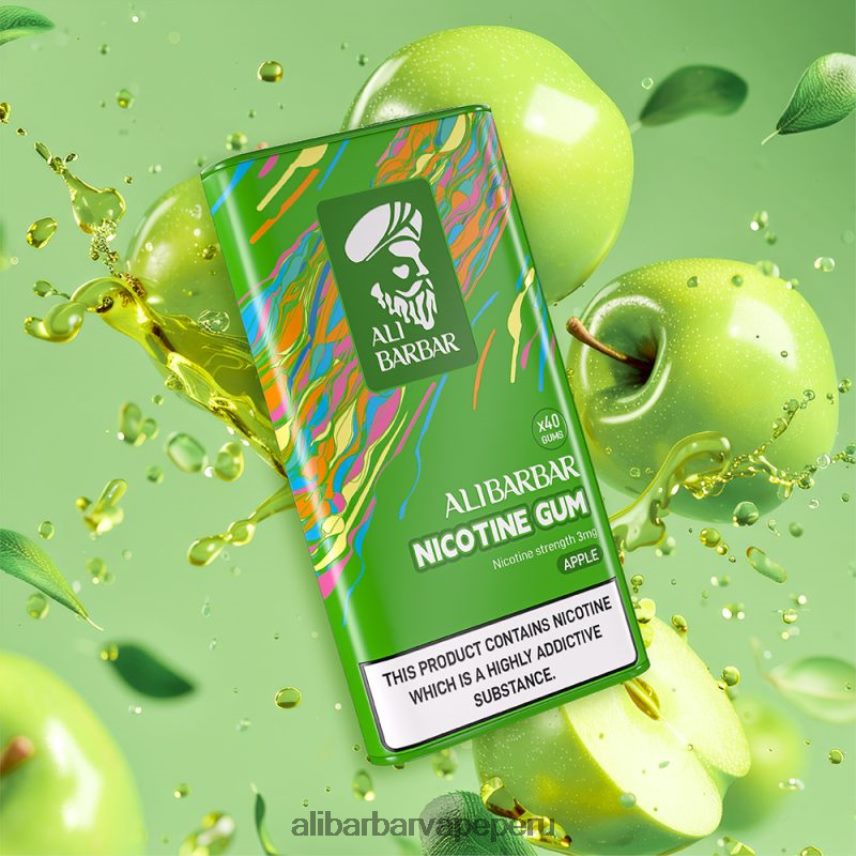 Alibarbar Vape Disposable manzana - Alibarbar chicle de nicotina NVVZPZ98